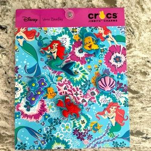 NWT Sold Out Little Mermaid Jibbitz Set